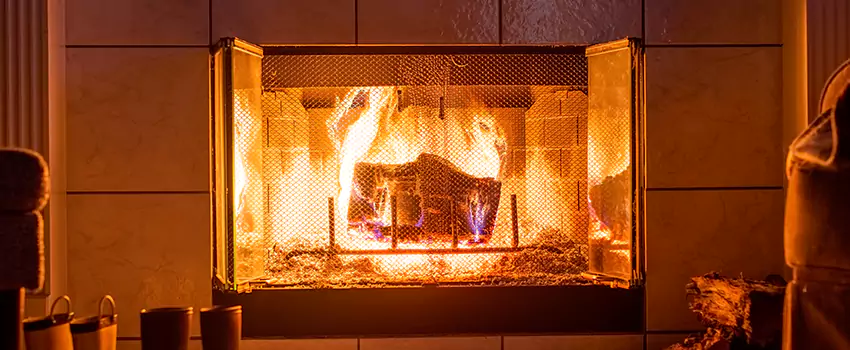 Mendota Hearth Landscape Fireplace Installation in Auburn, New York